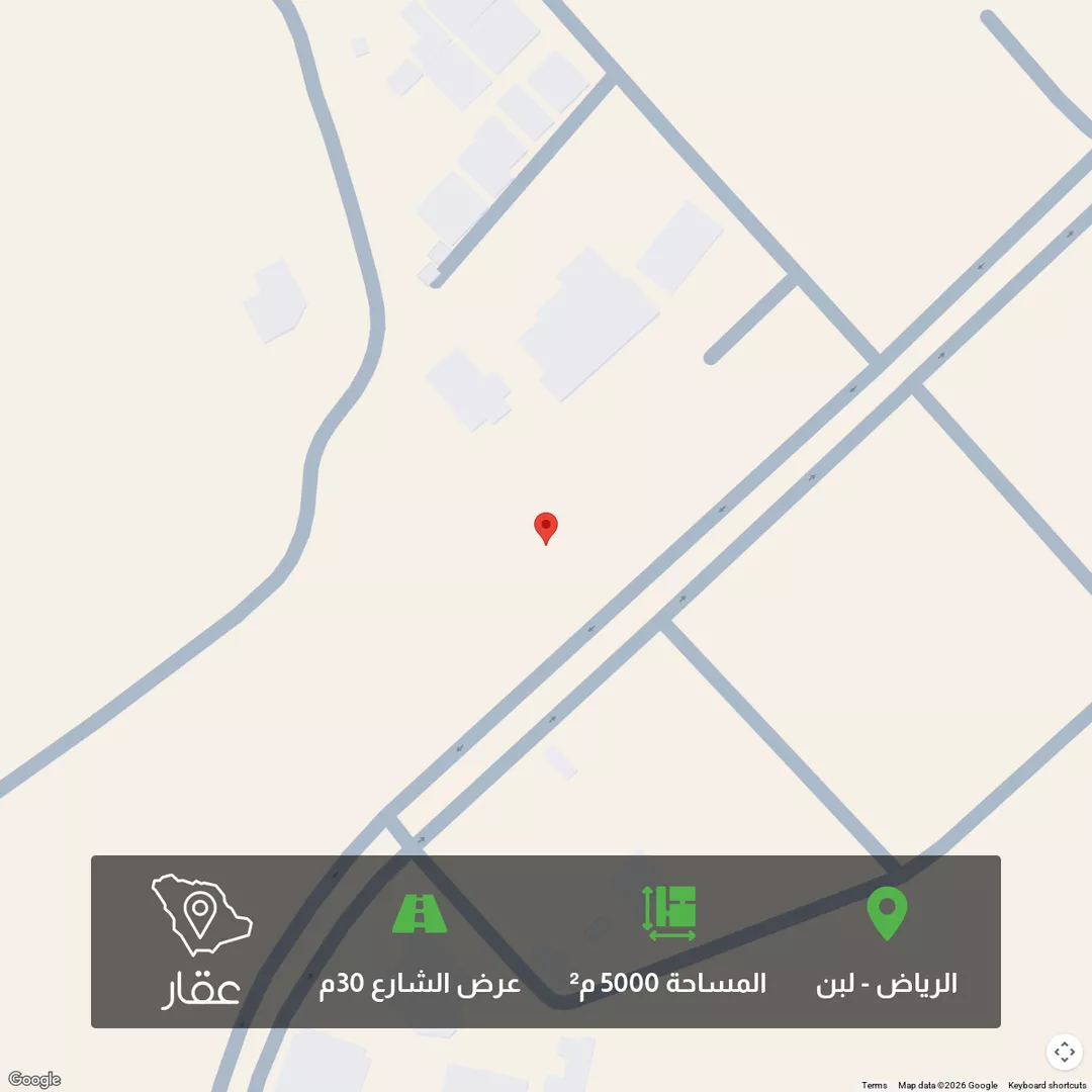 أرض للبيع في شارع ابي جعفر الطحاوي, حي لبن, مدينة الرياض, منطقة الرياض 1 صورة