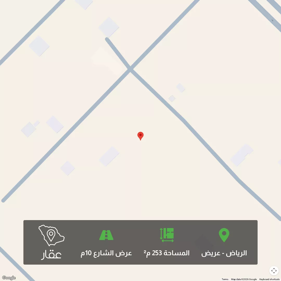 أرض للبيع في حي عريض, مدينة الرياض, منطقة الرياض 1 صورة