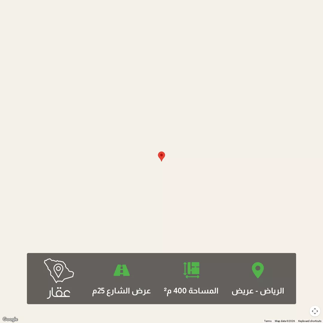 أرض للبيع في شارع 6621166, حي عريض, مدينة الرياض, منطقة الرياض 1 صورة
