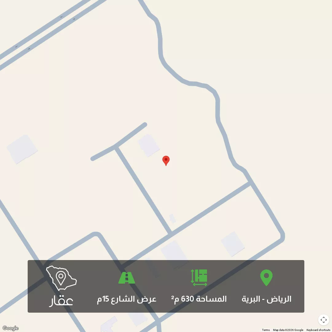 أرض للبيع في شارع علي ابن حجاج, حي البرية, مدينة الرياض, منطقة الرياض 1 صورة