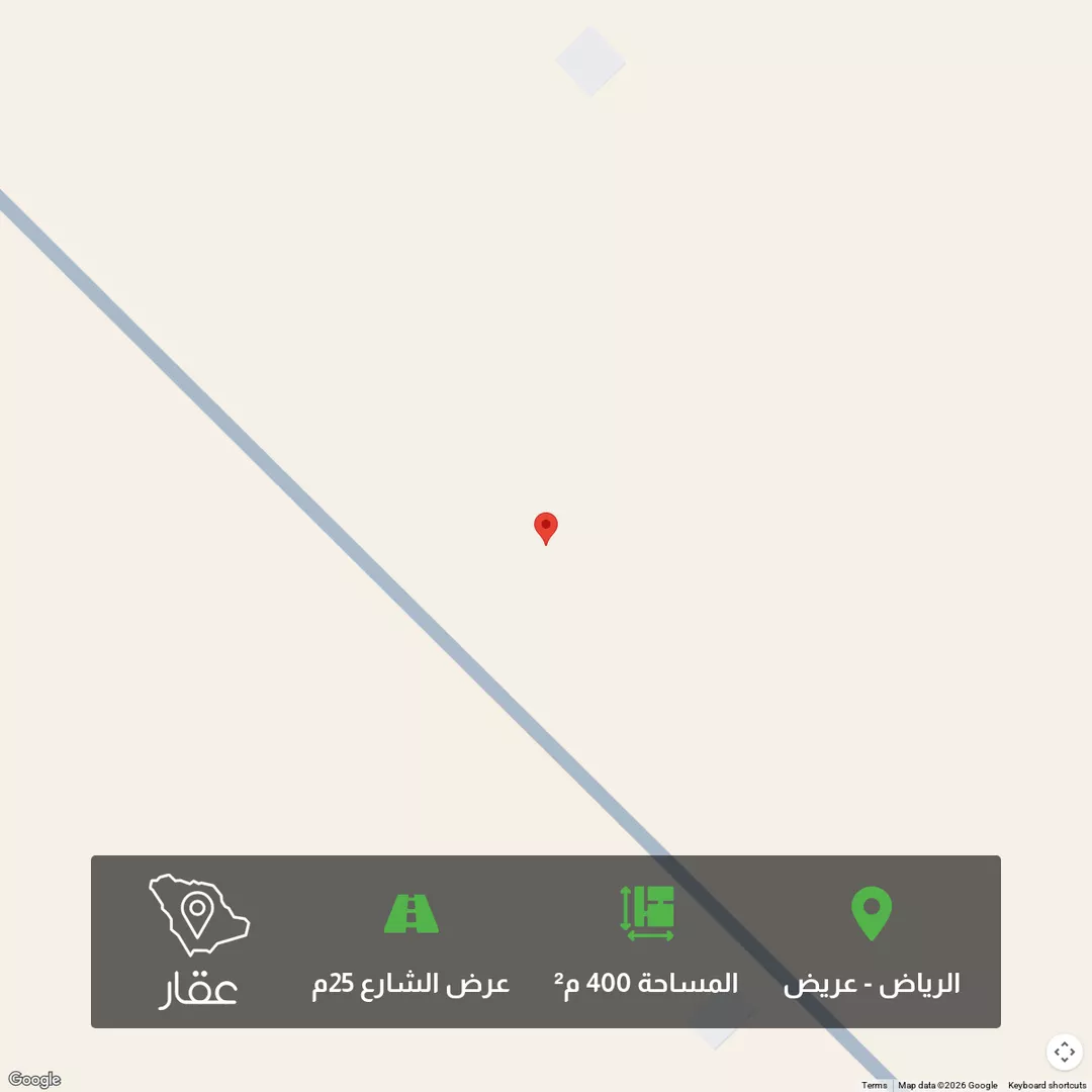 أرض للبيع في حي عريض, مدينة الرياض, منطقة الرياض 1 صورة