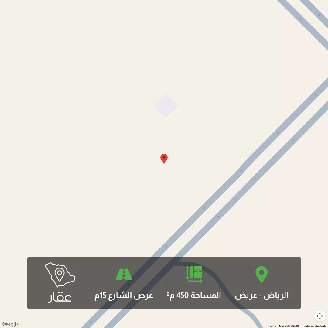 أرض للبيع في حي عريض, مدينة الرياض, منطقة الرياض 1 صورة