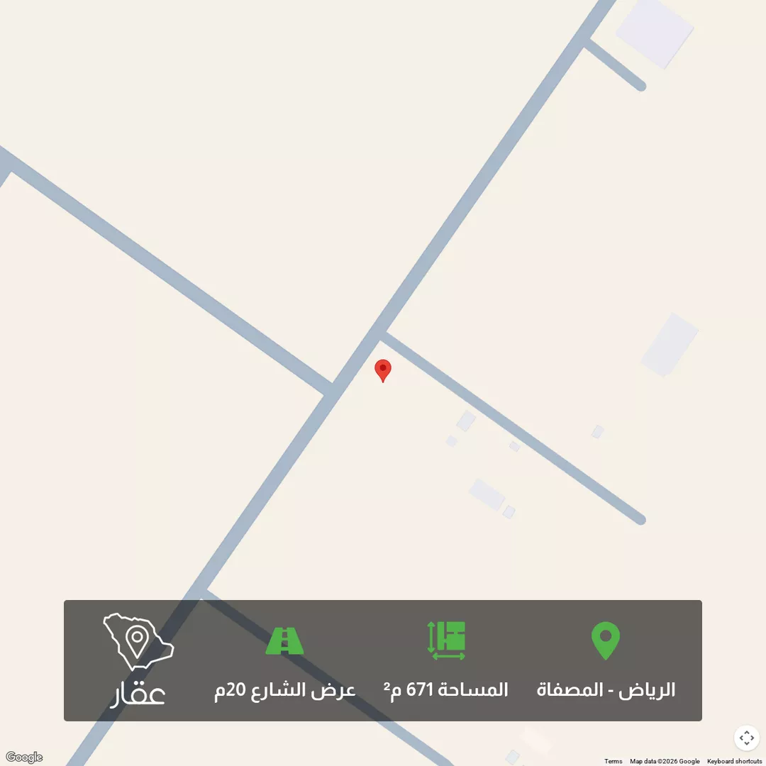 أرض للبيع في شارع تاج الدين أبي الفضل القلعي, حي المصفاة, مدينة الرياض, منطقة الرياض 1 صورة