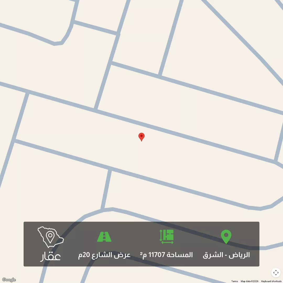 أرض للبيع في شارع أبي أيوب اليمامي, حي المرجان, مدينة الرياض, منطقة الرياض 1 صورة