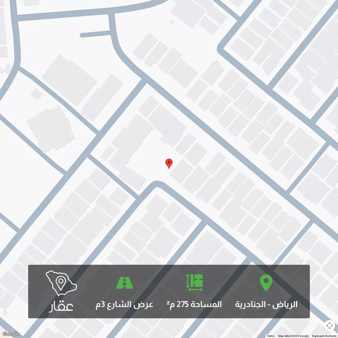أرض للبيع في شارع رقم 83 ، حي الجنادرية ، الرياض ، منطقة الرياض 1 صورة