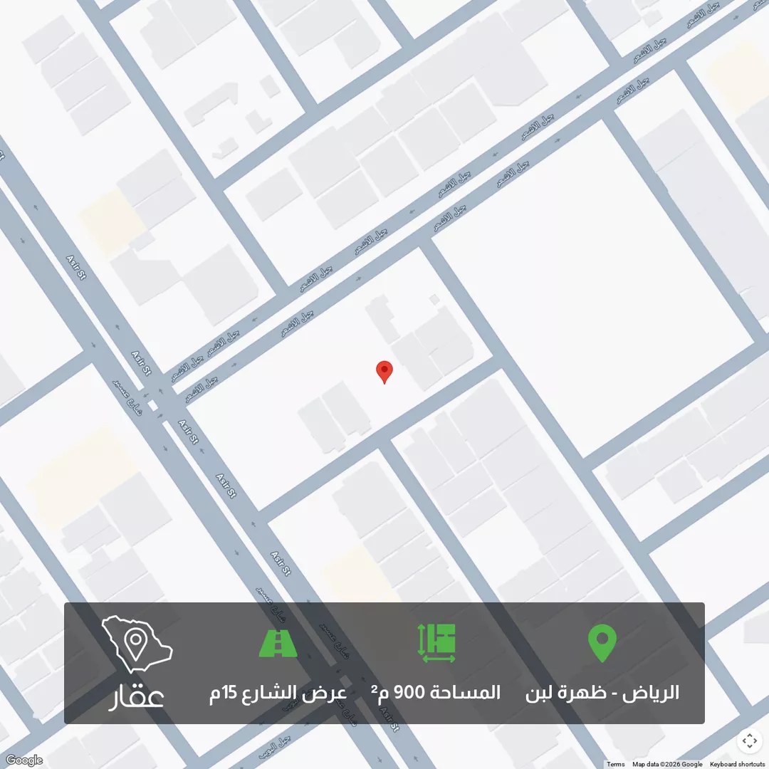 أرض للبيع في شارع رقم 202, حي ظهرة لبن, مدينة الرياض, منطقة الرياض 1 صورة