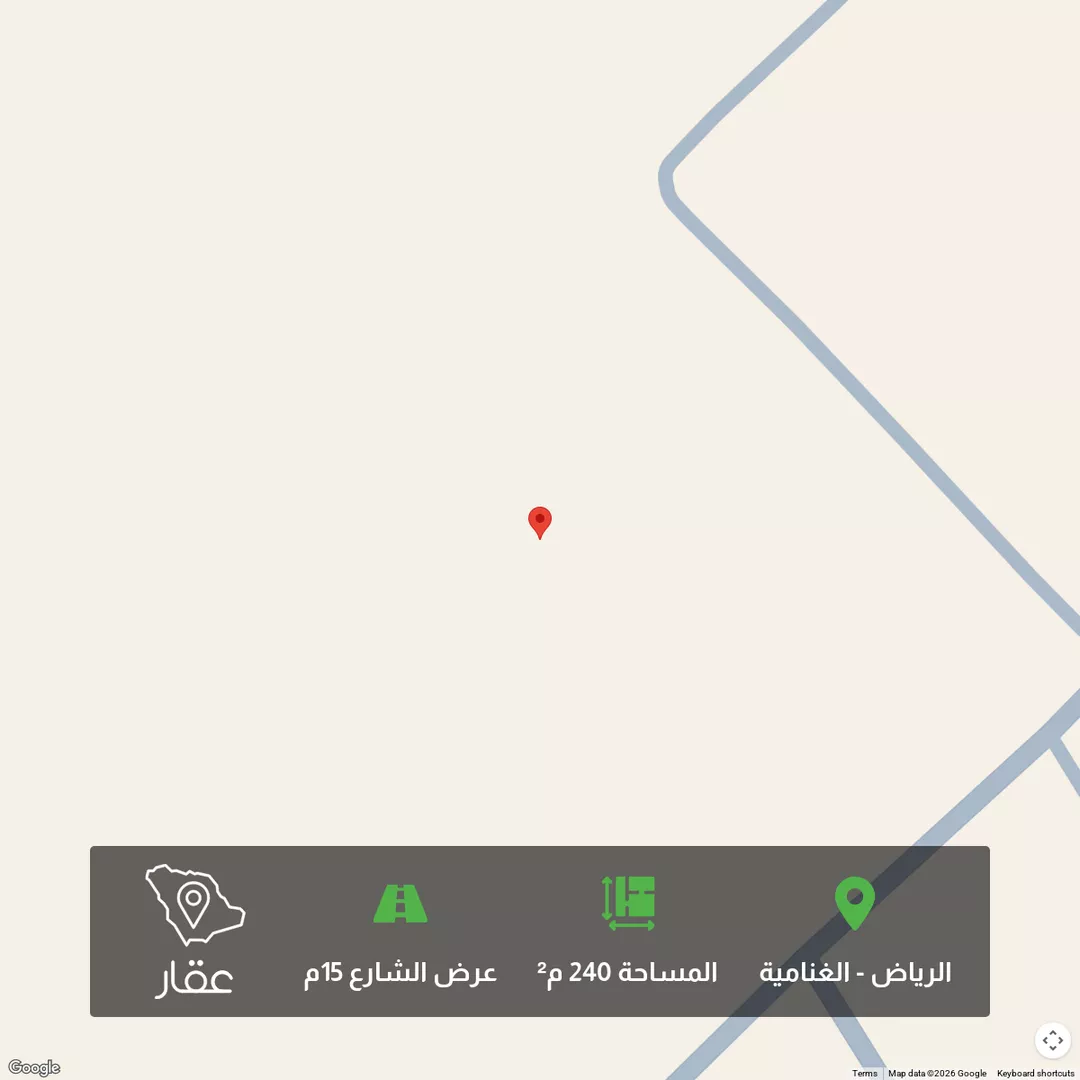 أرض للبيع في حي الغنامية, مدينة الرياض, منطقة الرياض 1 صورة
