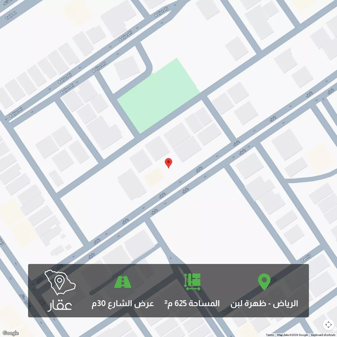 أرض للبيع في شارع بقيق, حي ظهرة لبن, مدينة الرياض, منطقة الرياض 1 صورة