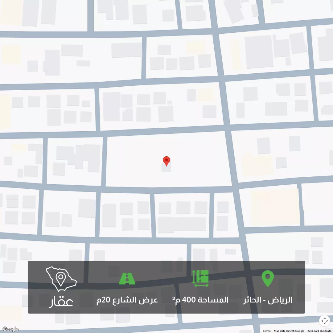 أرض للبيع في شارع ابن مضاء, حي الحائر, مدينة الرياض, منطقة الرياض 1 صورة