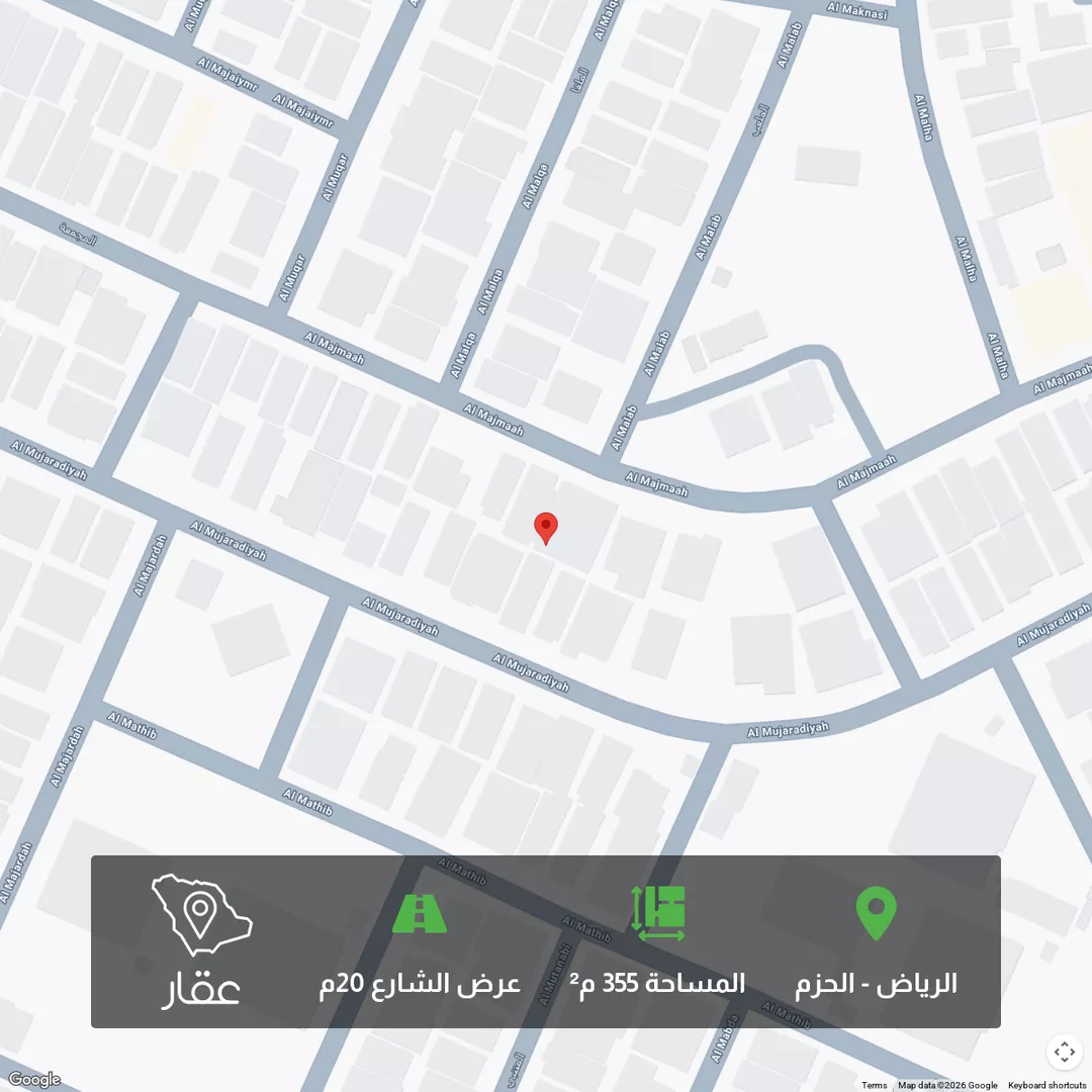 أرض للبيع في شارع عبدالله بن المظفر, حي الحزم, مدينة الرياض, منطقة الرياض 1 صورة