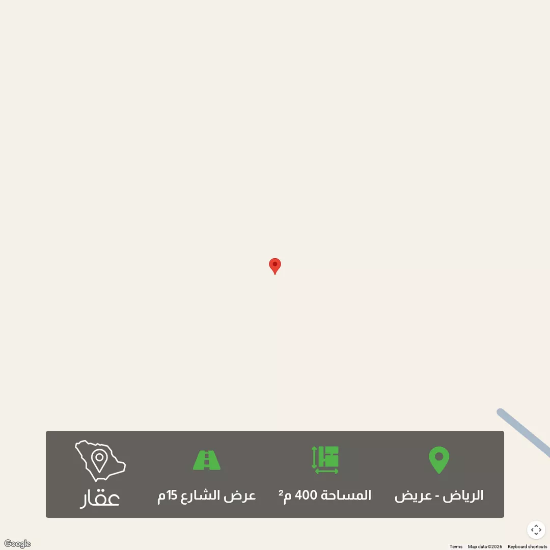 أرض للبيع في شارع شارع, حي عريض, مدينة الرياض, منطقة الرياض 1 صورة