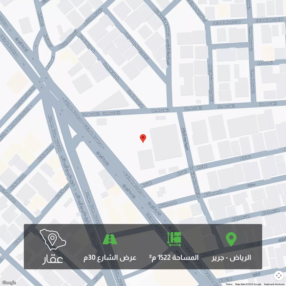 أرض للبيع في شارع فاطمة الزهراء, حي جرير, مدينة الرياض, منطقة الرياض 1 صورة