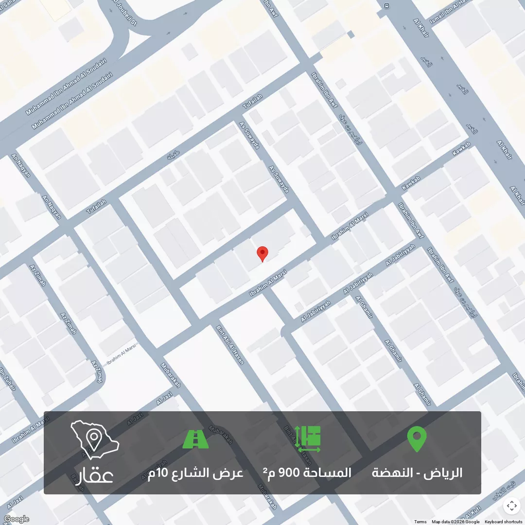 أرض للبيع في شارع كوكب, حي النهضة, مدينة الرياض, منطقة الرياض 1 صورة