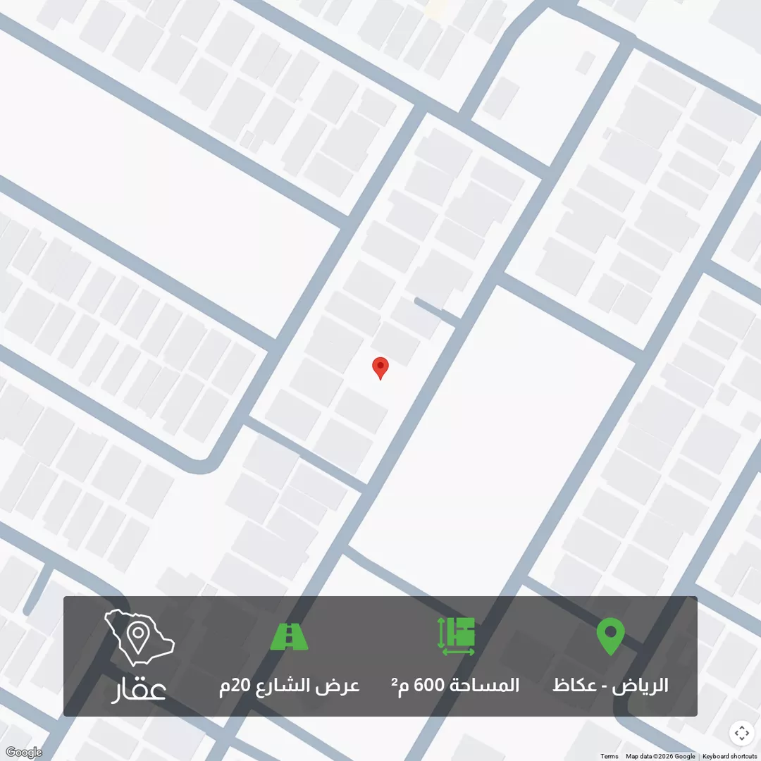 أرض للبيع في شارع سيرين, حي عكاظ, مدينة الرياض, منطقة الرياض 1 صورة