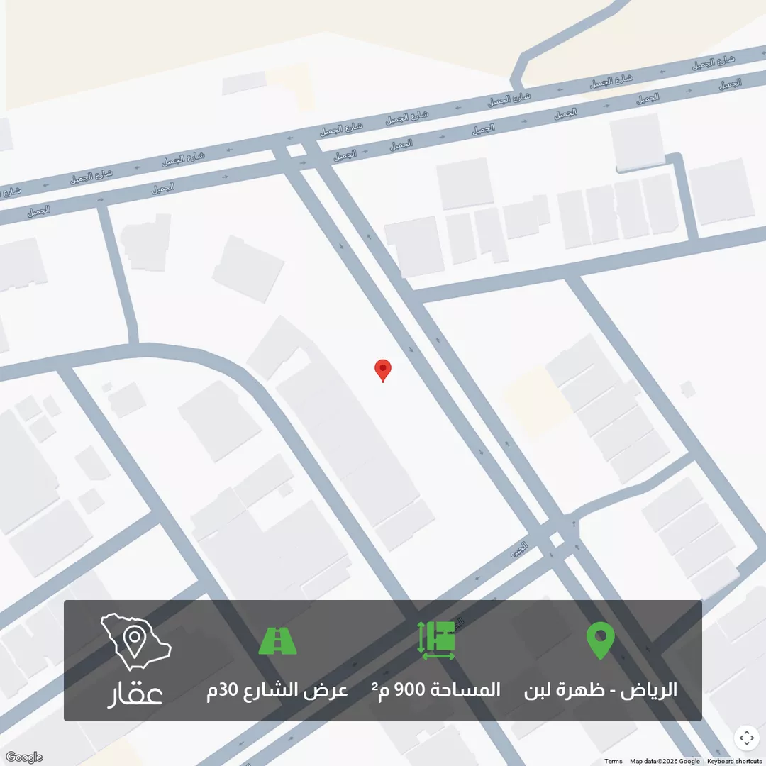 أرض للبيع في شارع الجنادريه, حي ظهرة لبن, مدينة الرياض, منطقة الرياض 1 صورة