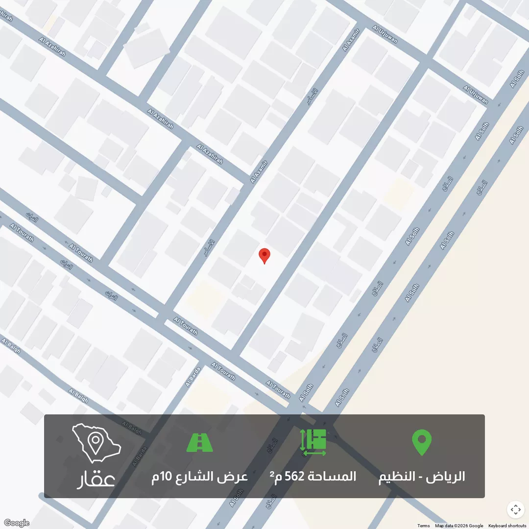 أرض للبيع في شارع جبل بتران, حي النظيم, مدينة الرياض, منطقة الرياض 1 صورة