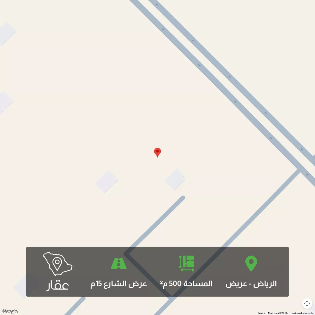 أرض للبيع في حي عريض, مدينة الرياض, منطقة الرياض 1 صورة