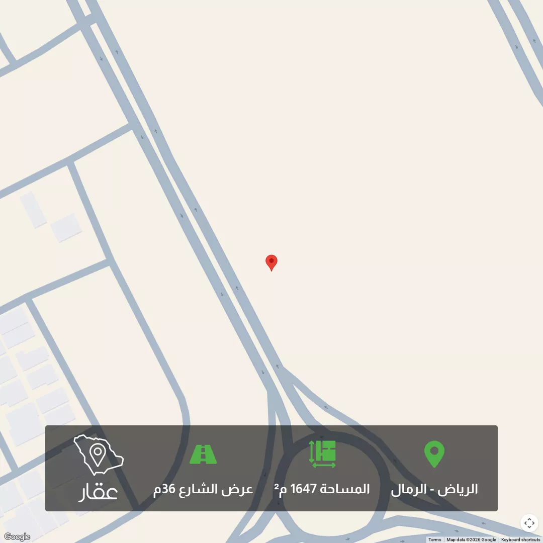 أرض للبيع في شارع شارع جبل الضبيان, حي الرمال, مدينة الرياض, منطقة الرياض 1 صورة