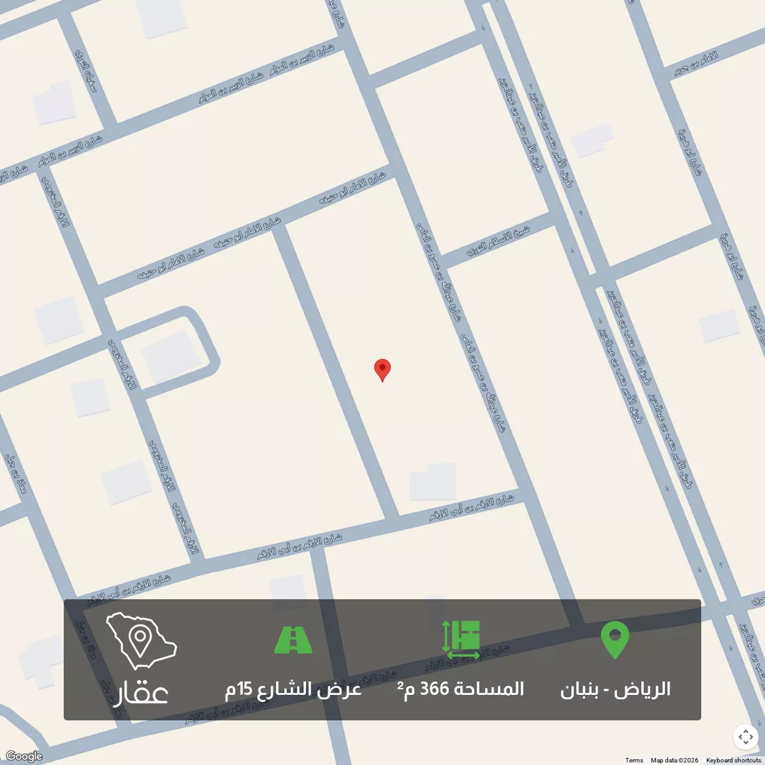 أرض للبيع في شارع زهير بن الهيثم الاسهلي, حي ملهم, مدينة ملهم, منطقة الرياض 1 صورة