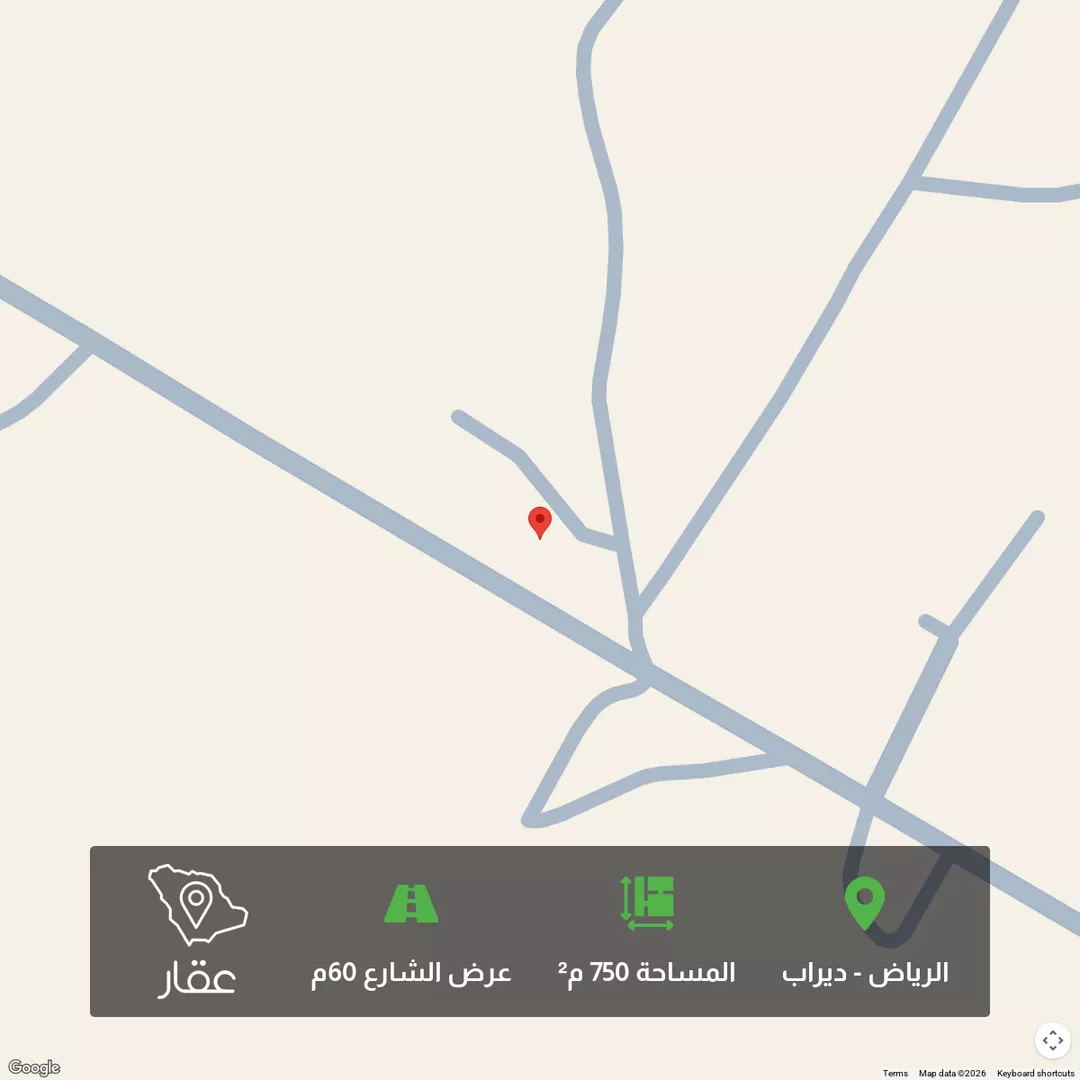 أرض للبيع في شارع 60.15, حي ديراب, مدينة الرياض, منطقة الرياض 1 صورة