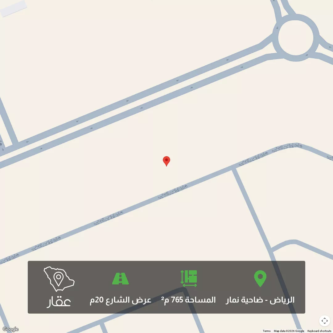 أرض للبيع في شارع سفيان بن حسان, حي ضاحية نمار, مدينة الرياض, منطقة الرياض 1 صورة