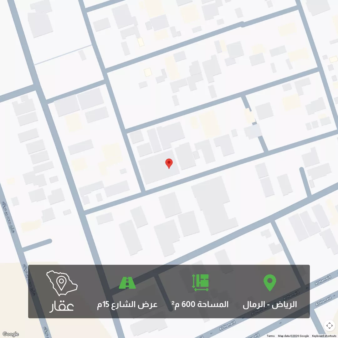 أرض للبيع في شارع محمد بن طاهر الكردي, حي الرمال, مدينة الرياض, منطقة الرياض 1 صورة