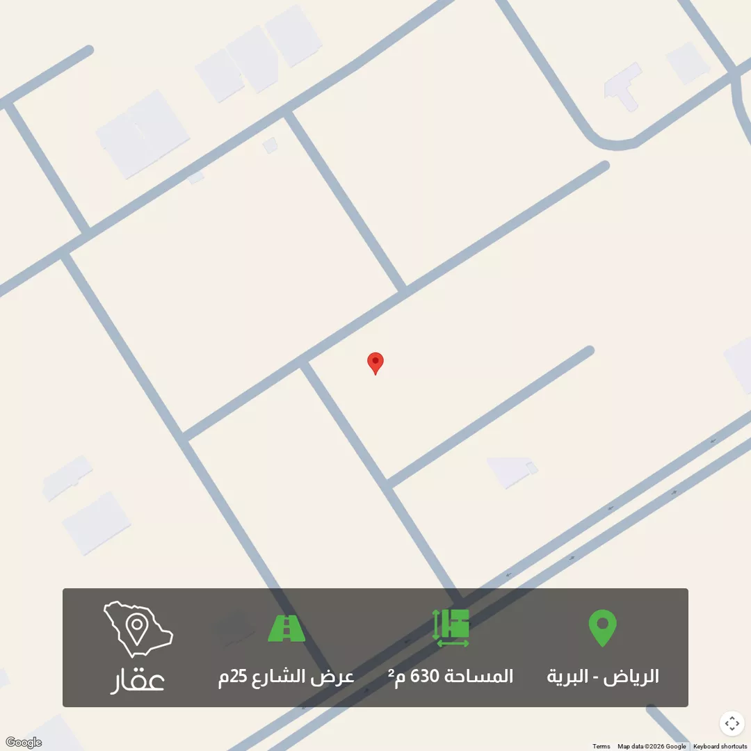 أرض للبيع في شارع الحسن ابن هيثم, حي البرية, مدينة الرياض, منطقة الرياض 1 صورة