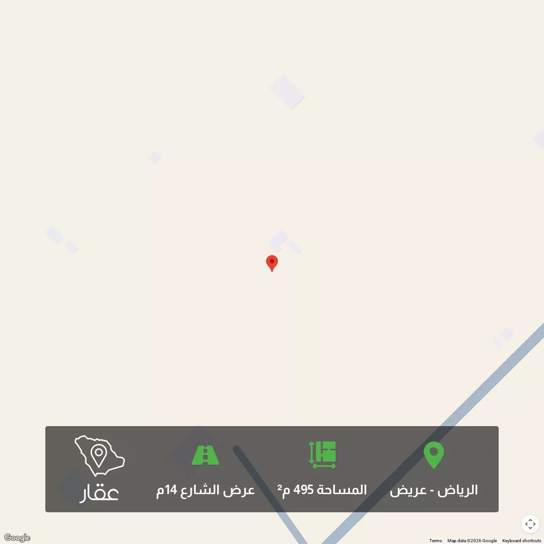 أرض للبيع في حي عريض, مدينة الرياض, منطقة الرياض 1 صورة