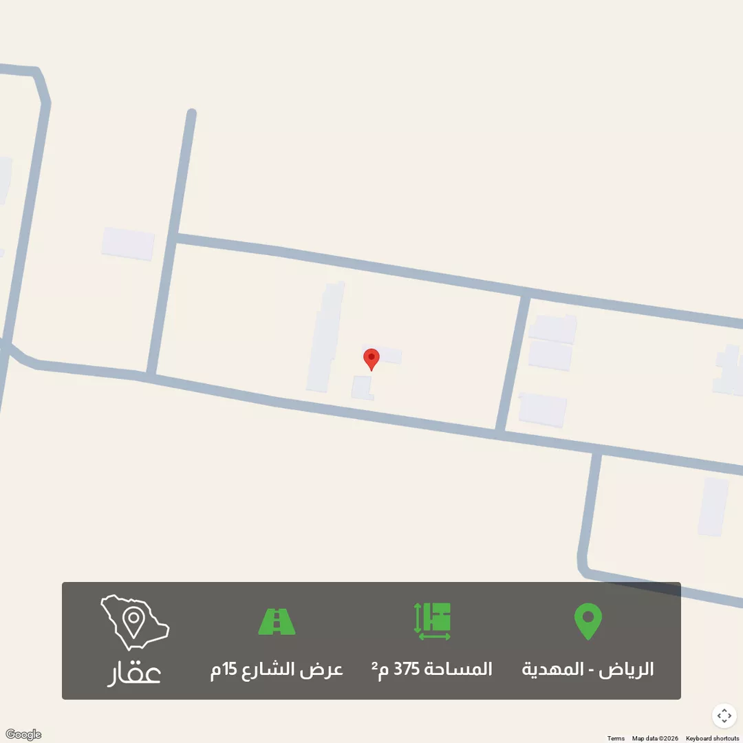 أرض للبيع في شارع احمد بن عبدالمنعم الدمنهوري ، حي المهدية ، الرياض ، منطقة الرياض 1 صورة