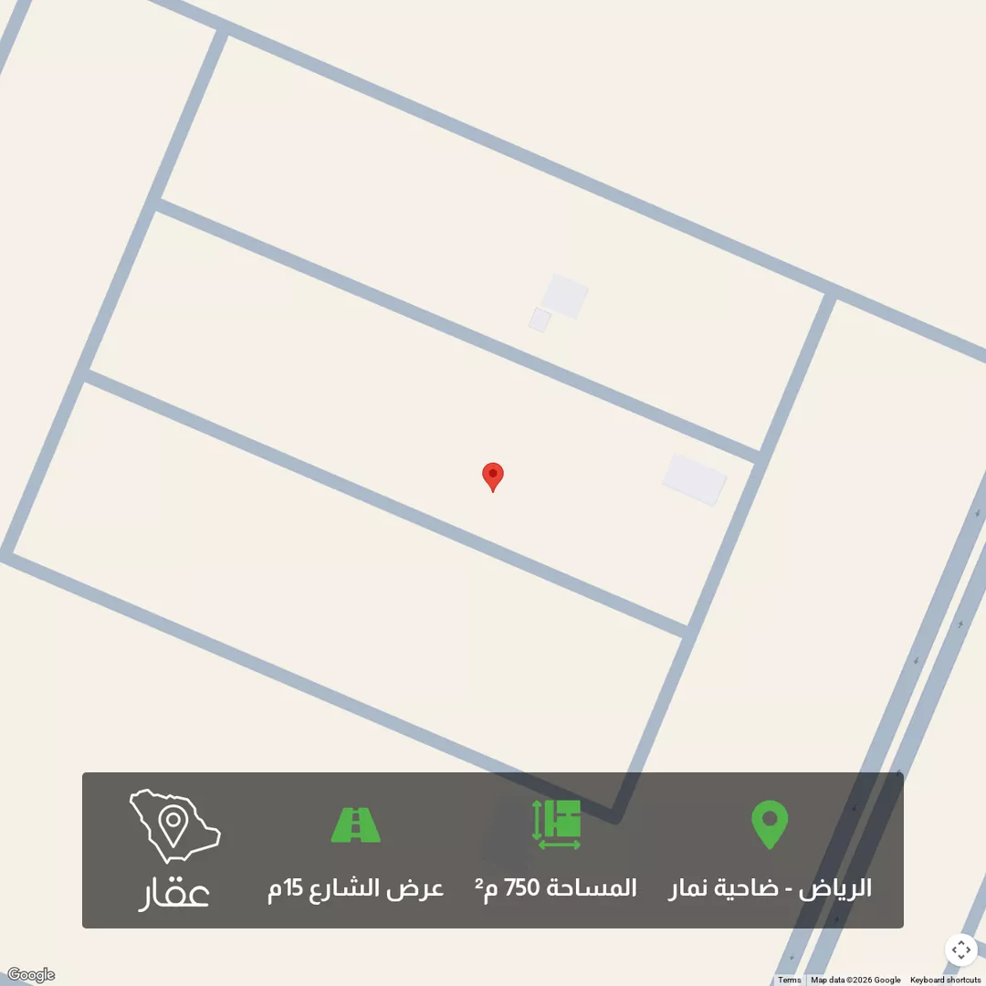 أرض للبيع في حي ضاحية نمار, مدينة الرياض, منطقة الرياض 1 صورة