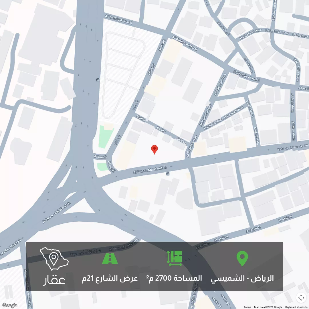 أرض للبيع في شارع محمد ابن سعود ابن مقرن, حي الشميسي, مدينة الرياض, منطقة الرياض 1 صورة