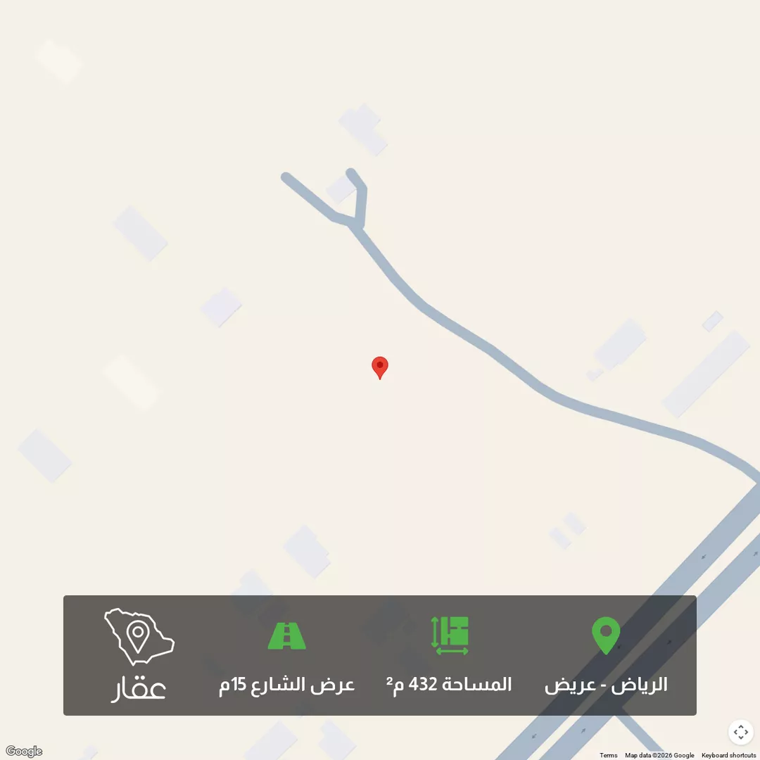 أرض للبيع في شارع النفوذ, حي عريض, مدينة الرياض, منطقة الرياض 1 صورة