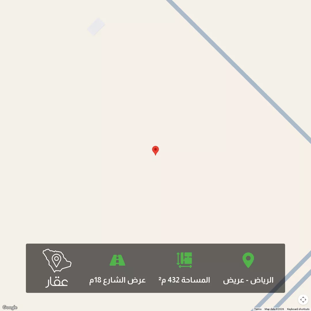 أرض للبيع في حي عريض, مدينة الرياض, منطقة الرياض 1 صورة