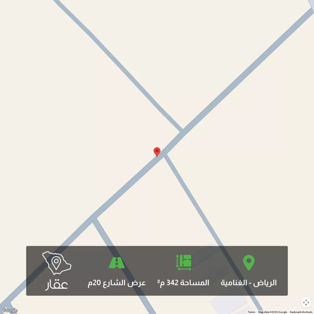 أرض للبيع في حي الغنامية, مدينة الرياض, منطقة الرياض 1 صورة