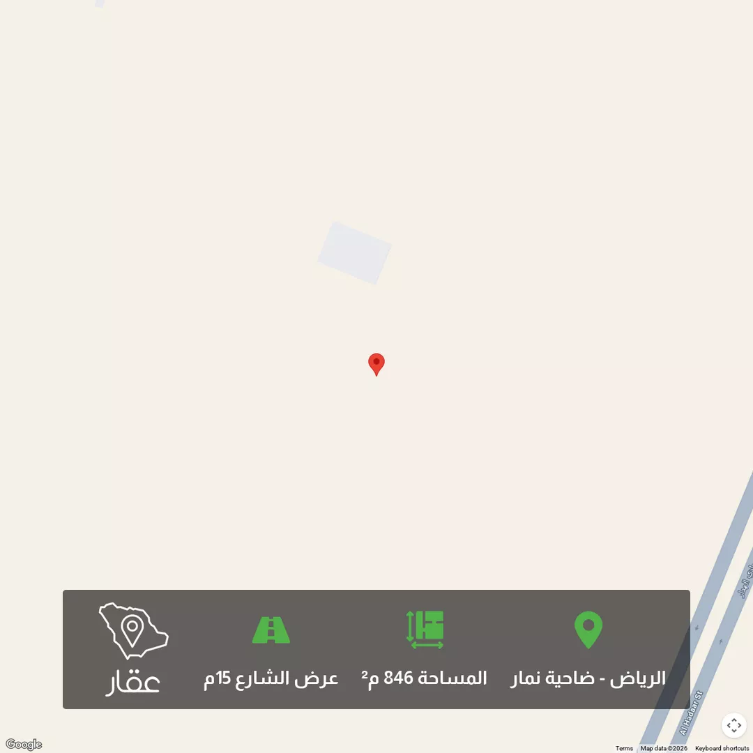 أرض للبيع في حي ضاحية نمار, مدينة الرياض, منطقة الرياض 1 صورة