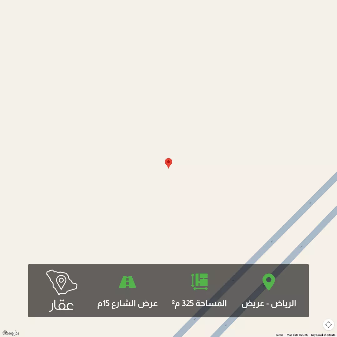 أرض للبيع في حي عريض, مدينة الرياض, منطقة الرياض 1 صورة