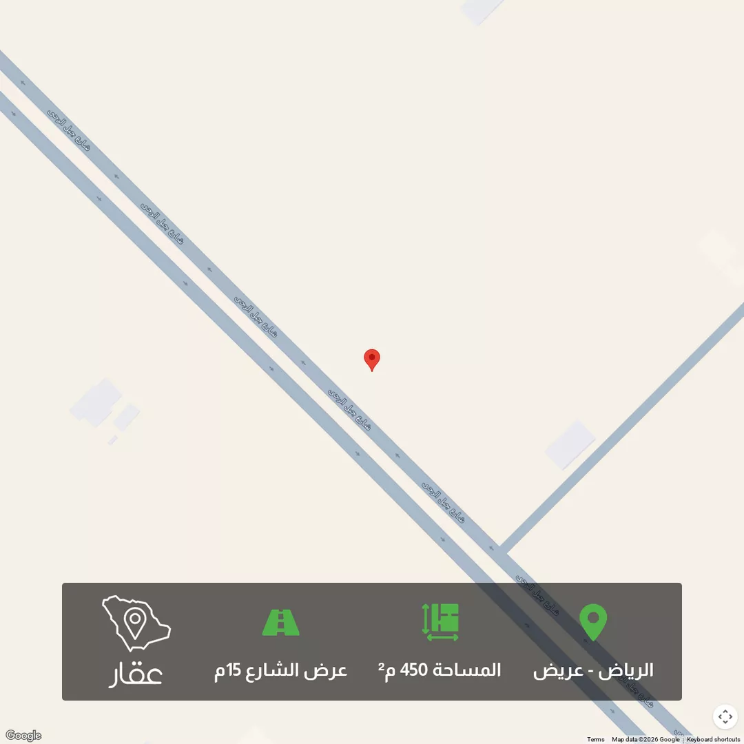 أرض للبيع في شارع جبل الرحى ، حي عريض ، الرياض ، منطقة الرياض 1 صورة