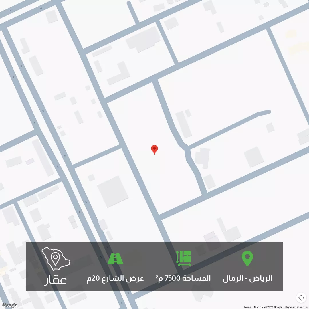 أرض للبيع في شارع يوسف بن تاشفين, حي الرمال, مدينة الرياض, منطقة الرياض 1 صورة
