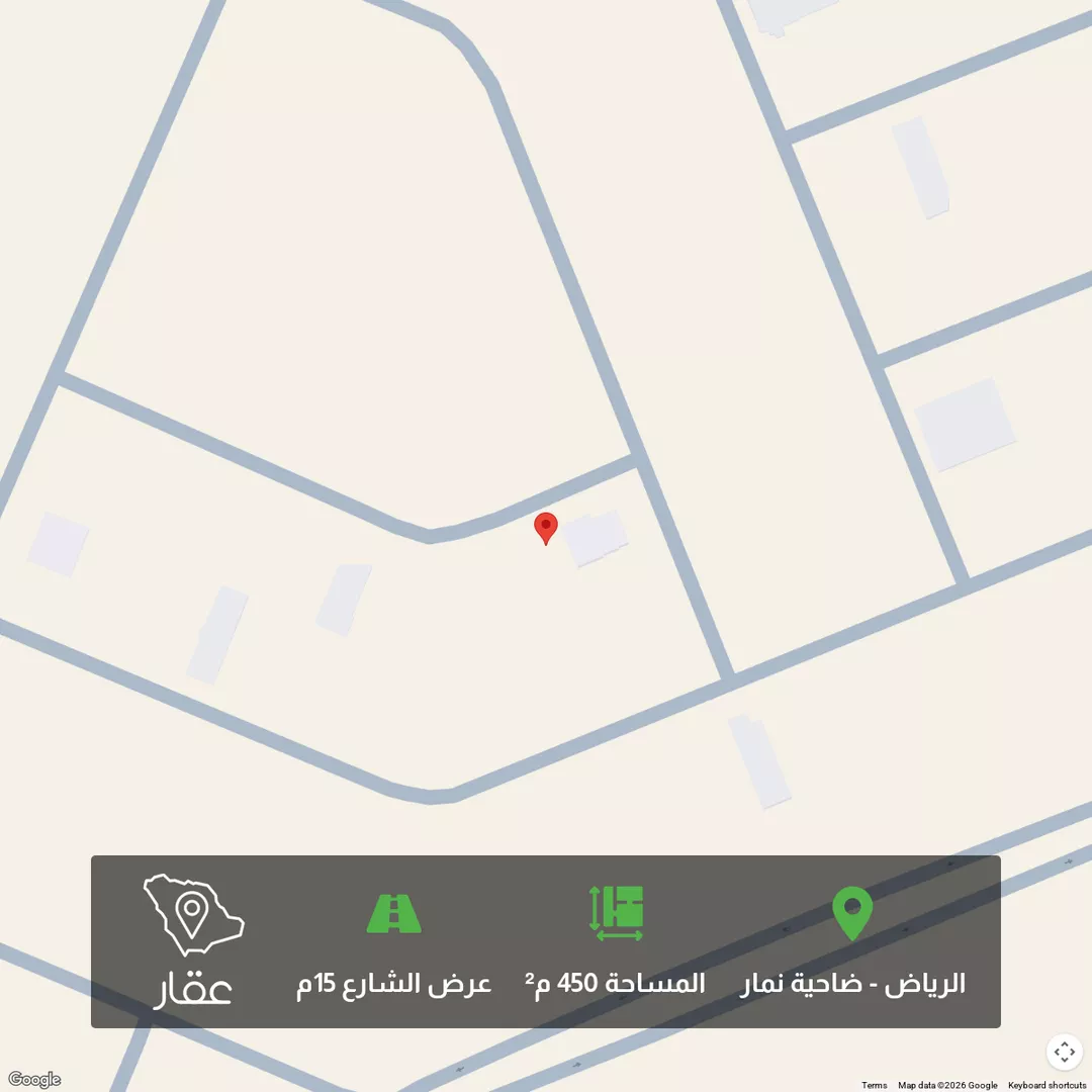 أرض للبيع في حي ضاحية نمار, مدينة الرياض, منطقة الرياض 1 صورة