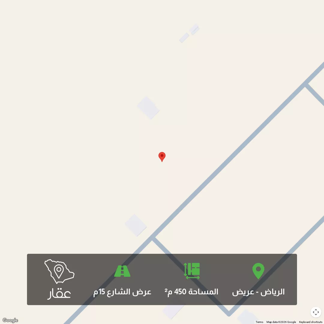 أرض للبيع في حي عريض, مدينة الرياض, منطقة الرياض 1 صورة