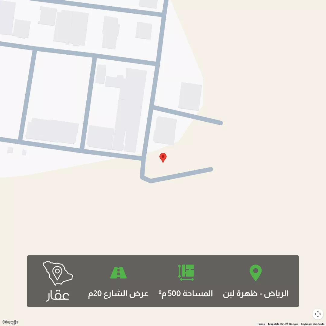 أرض للبيع في شارع رقم 21, حي ظهرة لبن, مدينة الرياض, منطقة الرياض 1 صورة