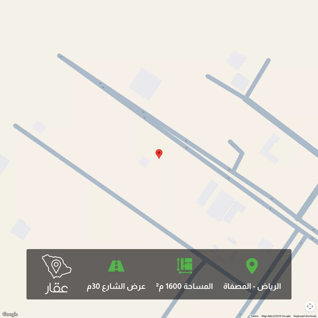 أرض للبيع في شارع أمين الريحاني, حي المصفاة, مدينة الرياض, منطقة الرياض 1 صورة