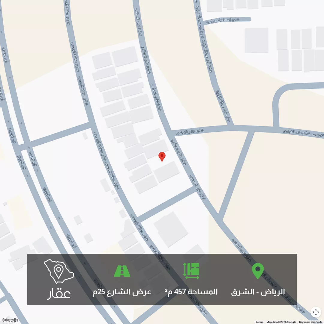 أرض للبيع في شارع علي العصامي, حي البيان, مدينة الرياض, منطقة الرياض 1 صورة