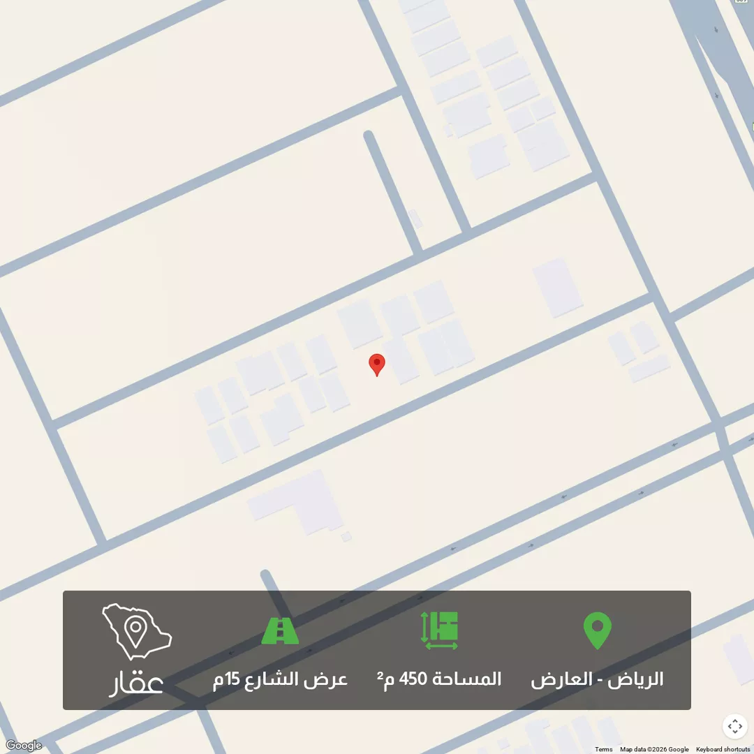 أرض للبيع في شارع أحمد بن سعد الخيفي, حي العارض, مدينة الرياض, منطقة الرياض 1 صورة