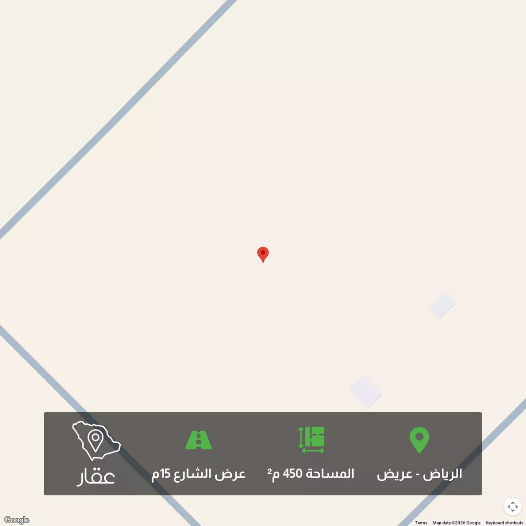 أرض للبيع في حي عريض, مدينة الرياض, منطقة الرياض 1 صورة