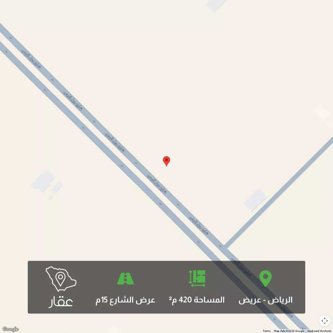 أرض للبيع في شارع جبل الرحى ، حي عريض ، الرياض ، منطقة الرياض 1 صورة