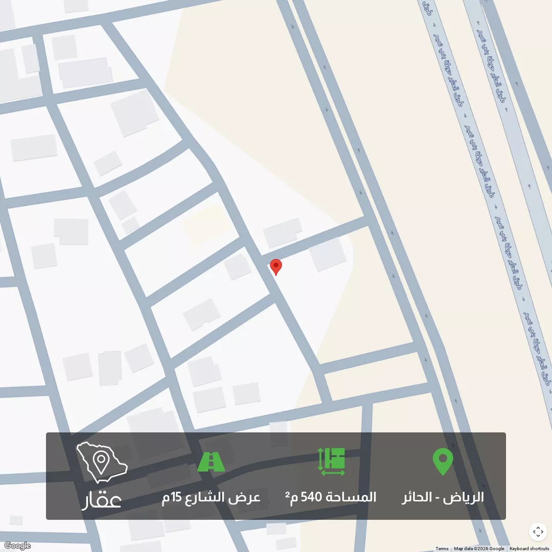 أرض للبيع في شارع البرقاء, حي الحائر, مدينة الرياض, منطقة الرياض 1 صورة