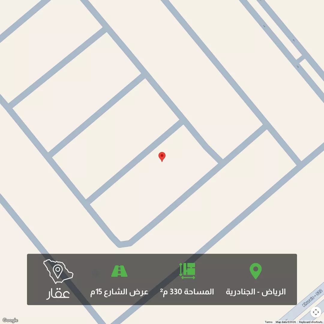 أرض للبيع في شارع محمد, حي الجنادرية, مدينة الرياض, منطقة الرياض 1 صورة