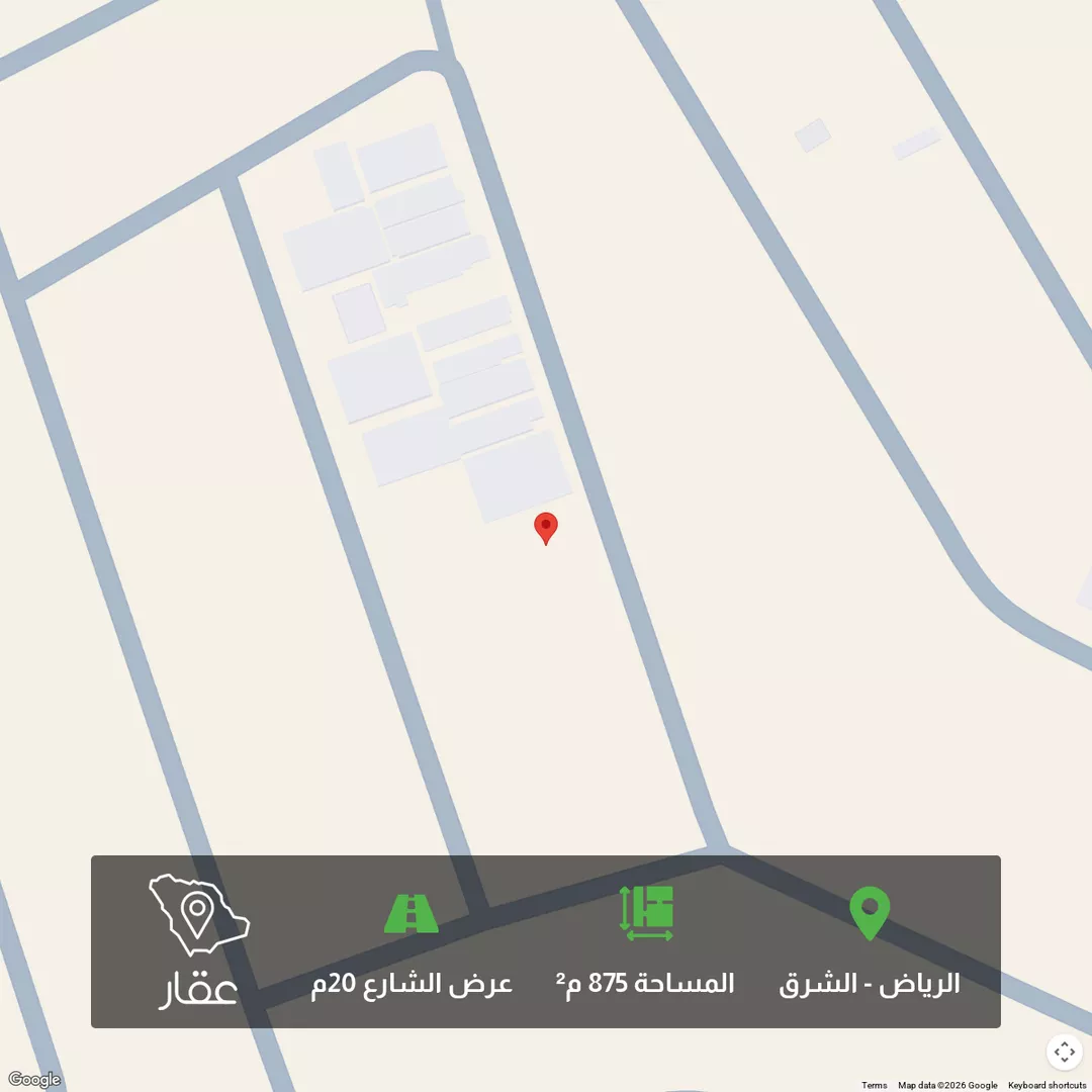 أرض للبيع في شارع احمد الفيض ابادي, حي البيان, مدينة الرياض, منطقة الرياض 1 صورة