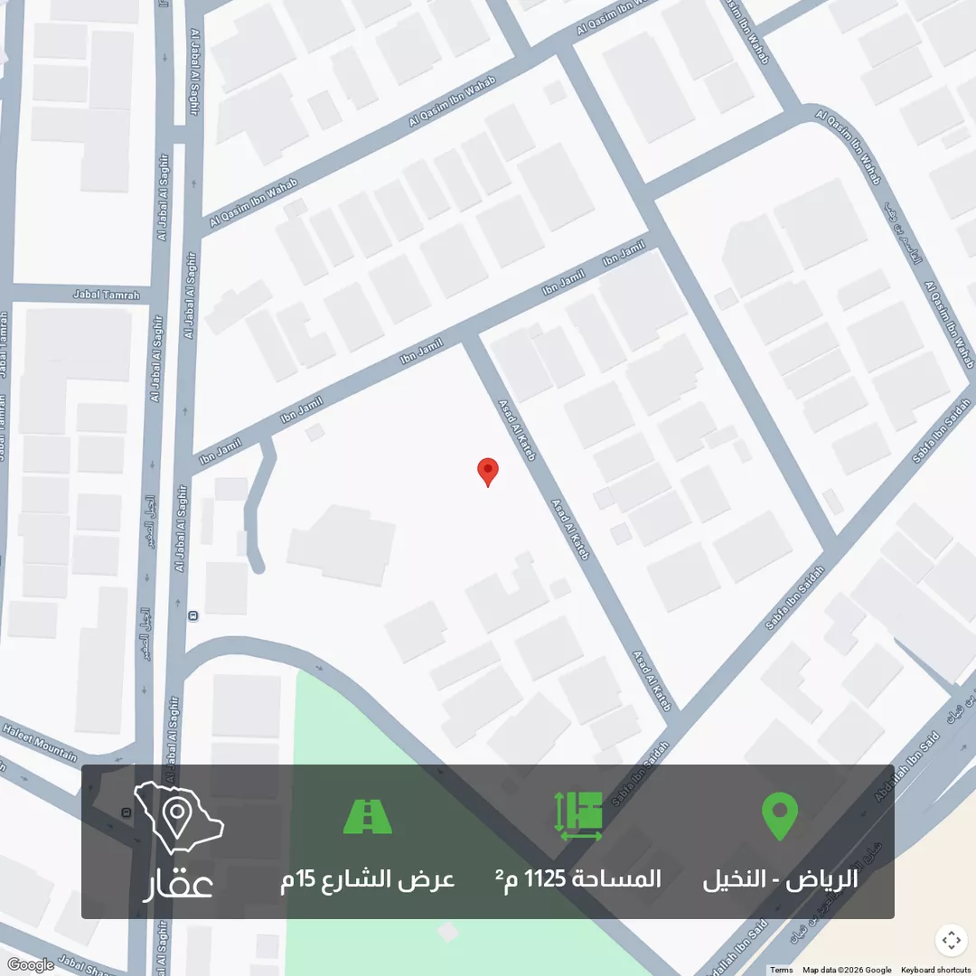 أرض للبيع في شارع أسعد الكاتب, حي النخيل, مدينة الرياض, منطقة الرياض 1 صورة